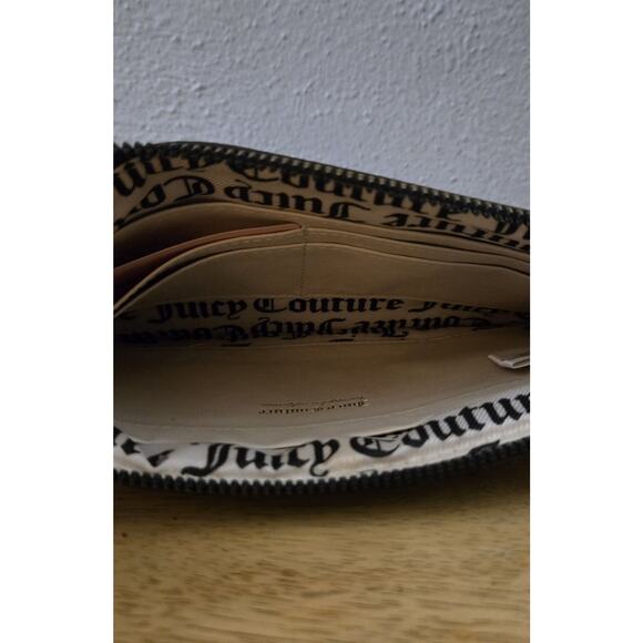 Juicy Couture Black Pebbled Faux Leather Wristlet - Picture 5 of 6